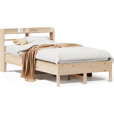 Maison Exclusive - Letto senza Materasso 75x190 cm in Legno Massello Pino