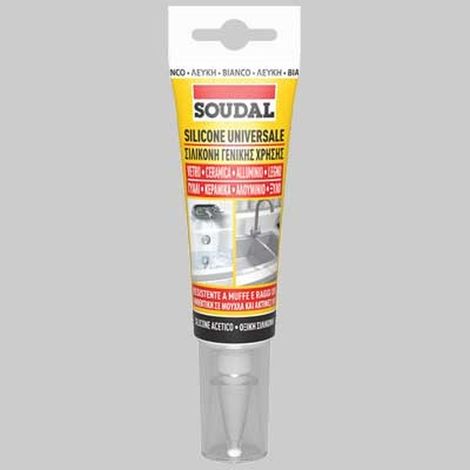 SILICONE UNIVERSALE ML 60 SOUDAL - Bianco