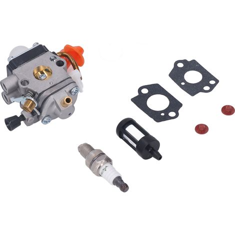 Jeu de carburateur pour débroussailleuse 41801200610, bougie d'allumage, filtre à essence et joint d'étanchéité, kit d'entretien complet (1/5)
