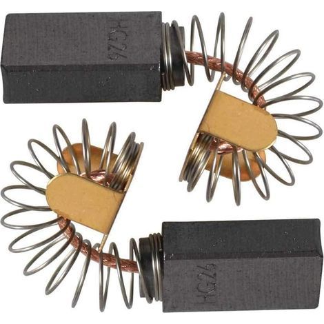 Jeu de balais de charbon de rechange (2 pièces) pour Bosch 1619X08020, 1619X07410, 1619X01351, 2610320391 et scies circulaires Skil HD77 - S77-Karteo (1/2)