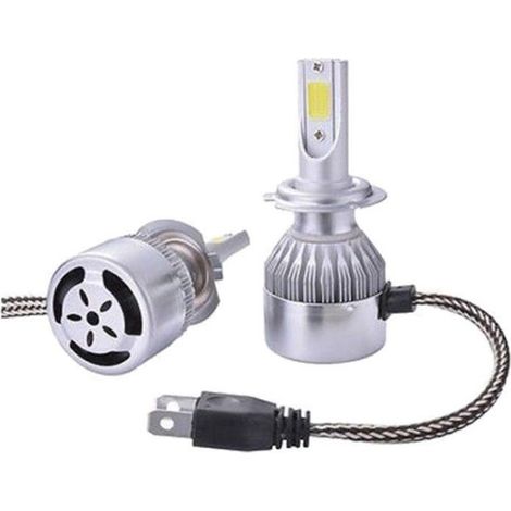 Coppia Lampadine Auto H7 C6 36W Luce Bianca Fredda Fari Moto (1/4)