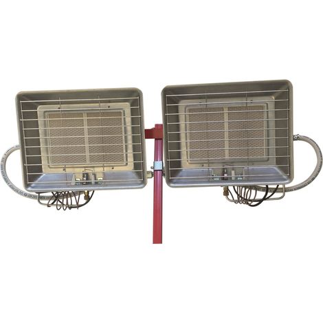 Double radiant gaz mobile 2.4-8.6kw intérieur propane ou butane (1/2)
