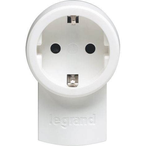 LEGRAND Schutzkontakt-Stecker integrierte Kupplung weiß Stecker & Kupplungen (1/5)