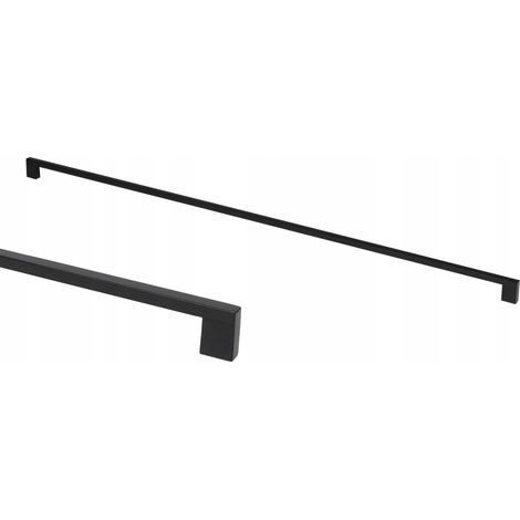 Schwarzer Bliss Möbelgriff für Kleiderschrank/Schrank 778/800 mm (1/4)