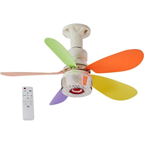 Lampe de Plafond Intelligente 3 en 1 avec LED, Haut-Parleur BT, Télécommande, Petites Ventilateurs, Éclairage RGB, Musique, Silencieux, pour Chambre à Coucher, Salon, Cuisine, Intérieur (1/5)