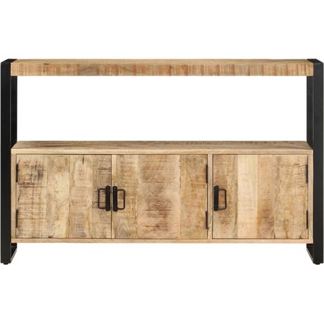 Buffet bas Commode salon,Armoire latérale 120x30x75 cm Bois de manguier solide -22681 (1/5)