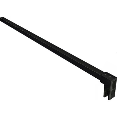 BuyLando.Shop Stabilisator Stange - Fix - 65-120cm - für Duchwand & Duschkabine Schwarz matt