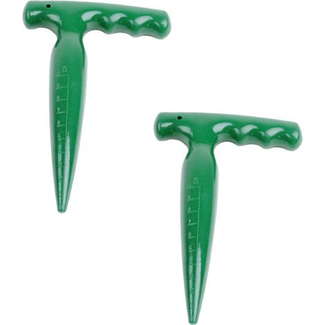 2pièces Perforateur De Jardin Manuel Outil De Plantation Pour Terreau Perforateur (1/5)
