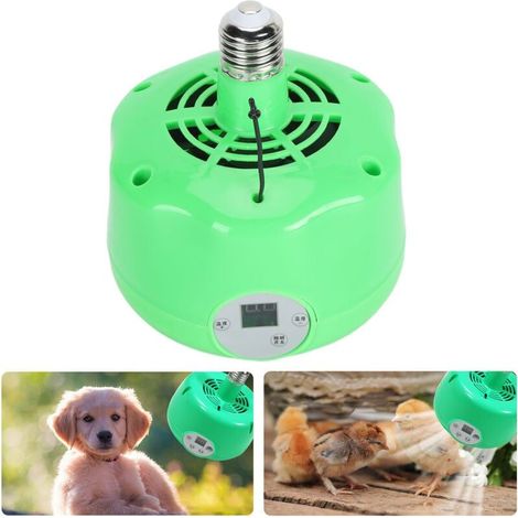 Enowelir Lampe Chauffante E27 Automatique pour Poulailler Poussins Canards Reptiles et Chiens 220V (1/4)