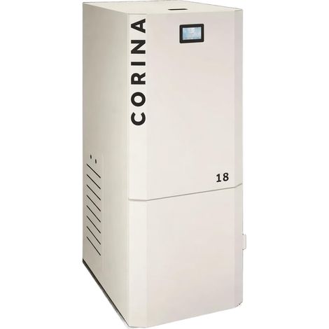 TJ - Caldera de Pellets CORINA 35 con Autolimpieza para Calefacción por Agua de 35,58 kW