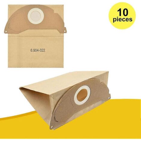 NALOOKAMIC Sacs pour aspirateur Karcher WD2 MV2 WD 2.200 WD2250 A2004 A2054 A2099 6.904-322.0, Sacs à poussière pour aspirateur Karcher WD (1/4)