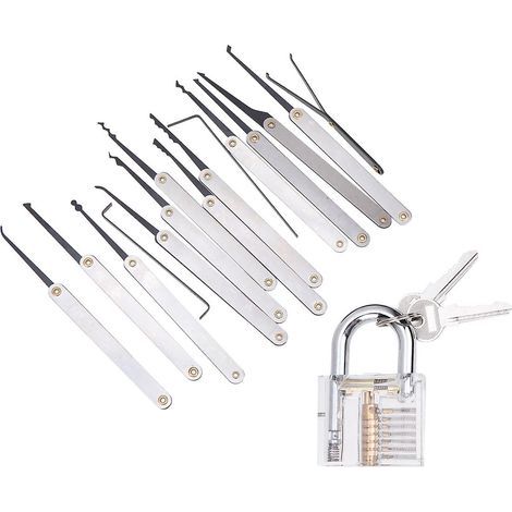 15-teiliges Schlossöffnungsset für Schlosser – Professionelles Schlossöffnungswerkzeug-Set (1/5)