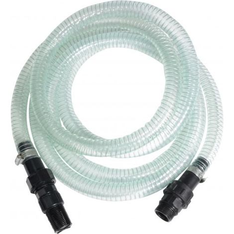 Kit d'aspiration 4m Ø25mm – Crépine avec clapet anti-retour – Filtre impuretés pour pompe – Connecteur mâle/femelle 1' 26/34 – Bricolage Direct (1/2)