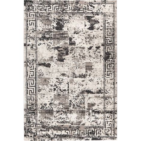 Tapis gris effet 3d design moderne intérieur - 170 x 120 cm