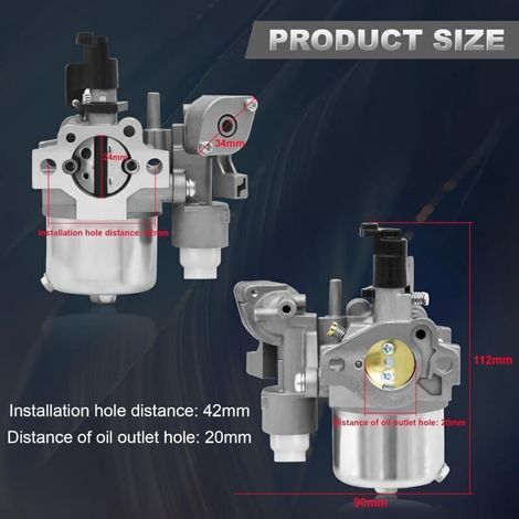 EX17 SP170 Carburateur Compatible avec Subaru Robin 6HP SP-170 EX13 EX 17 EP17 EX17D EX170 EX170D SP17 277-62301-30 Carb Overhead Cam Engines 6 HP 277-62301-00 277-62301-10 277-62302-50 (1/3)