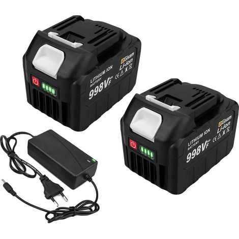Batterie Rechargeable, Tension de 18V, Autonomie Prolongée, 2x 4.5Ah Batterie (1/2)