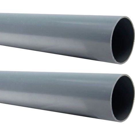 Arcanaute – Lot de 2 tubes PVC évacuation NF-Me lisse – diamètre 32 mm – longueur 4 mètres – épaisseur 3,0 mm – pour eaux usées