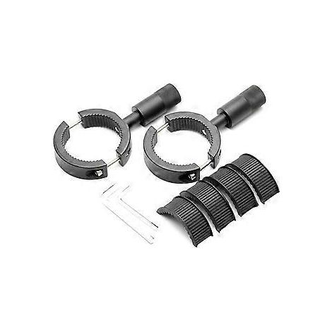 Support de phares antibrouillard moto 38-60 mm, fixation pour tube, support de phare, projecteurs moto, fixation pour fourche, collier de serrage (1/5)