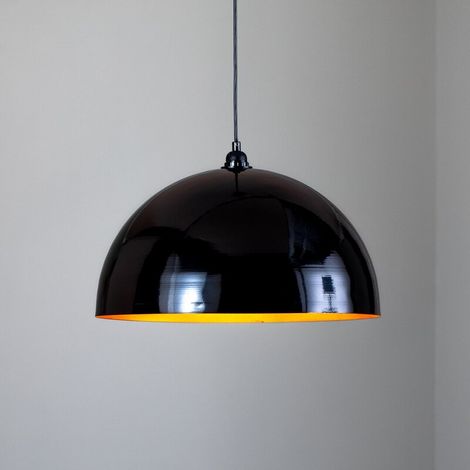 [GEBRAUCHT] B-Ware Opviq Hängeleuchte Pendelleuchte Berceste Metall Schwarz Gold Lampe 50cm Leuchte (1/2)
