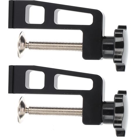 2 Serre-joints en Alliage d'Aluminium avec Mâchoires en Acier Inoxydable pour Travaux de Menuiserie, Modèle 45/75, Outillage Professionnel (1/5)