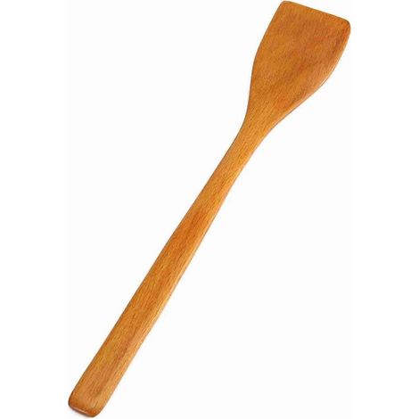 Spatule en bois antiadhésive, pelle à frire, ustensile de cuisine (couleur bois clair) (1/4)