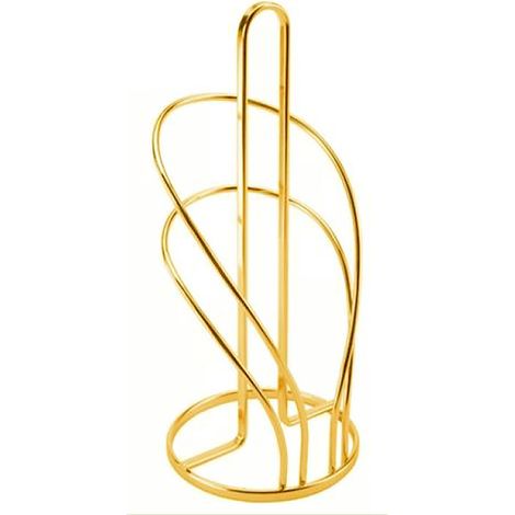 Porte-rouleau de cuisine en acier inoxydable, porte-papier toilette, porte-serviettes en or rose (1/3)