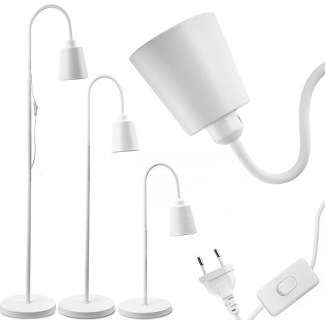 KALSO Lumiled E27 LED-Stehleuchte, weiß, mit Höhenverstellung