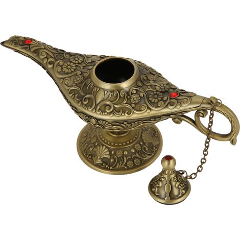 Lampe à huile décorative vintage Aladin et génie des contes de fées
