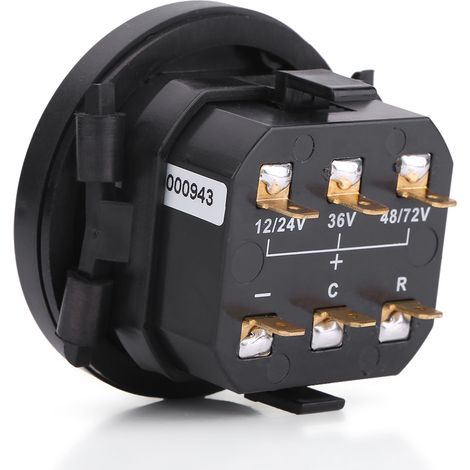 Indicateur de batterie numérique LED 12V/24V/36V/48V/72V avec compteur horaire pour voiturettes de golf (1/5)