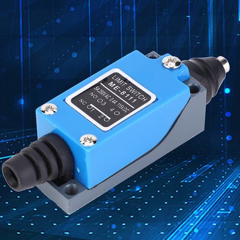 Interrupteur de fin de course ME-8111, 250 V CA 50–60 Hz, 115 V CC, micro-interrupteur à levier à galet réglable, 10 x 2,8 x 2,5 cm (1/5)