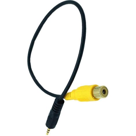 Câble RCA vers entrée AV 2,5 mm pour caméra de recul GPS 0 (1/5)