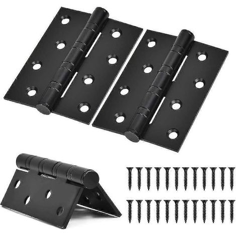 3 Packs Charnière de porte à roulement à billes 4 pouces en acier inoxydable Charnières pliantes