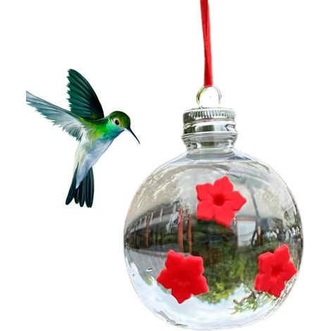 Mangeoire pour colibris à 3 trous, adaptée pour nourrir ou abreuver les oiseaux en cage et dans les zones d'élevage domestiques.-AquaForge (1/5)