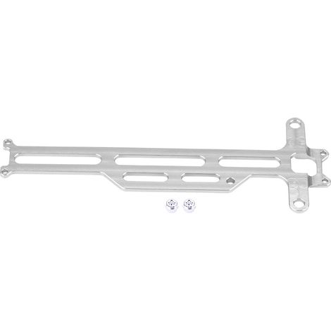 Châssis radio en alliage d'aluminium usiné CNC pour camion Monster FS 1/18 échelle RC voiture argent (1/5)