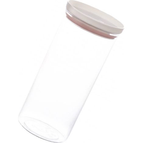 Bocal de cuisine hermétique avec couvercle, en plastique PET/PP transparent et réutilisable, idéal pour le rangement des aliments. (1/5)