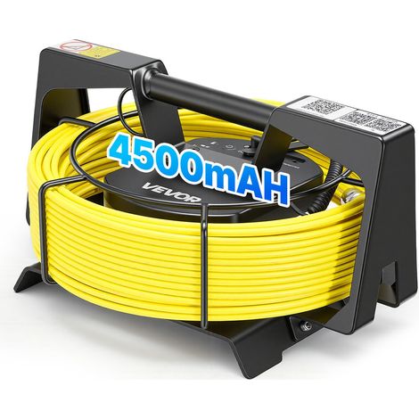 Endoscope Caméra Wi-Fi Caméra Inspection Canalisation Connexion Wi-Fi sans Fil pour Smartphone Tablette, avec Câble 30 m, Étanchéité IP68, Résolution 1920x1080, Éclairage 12 LED, 2026 Améliorée (1/5)