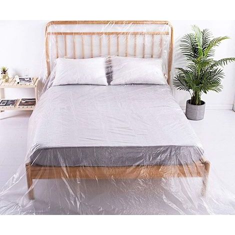 2 3m Bâche De Protection Anti-poussière Imperméable Bâche en Plastique Transparente Épaisse Indéchirable Couverture Garde pour Sol Meubles Matelas Sapin Déménagement Rénovation (1/5)