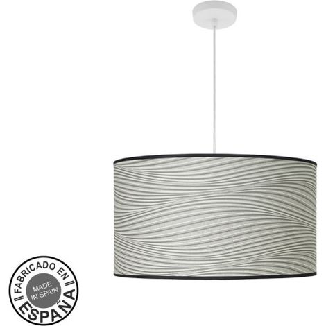 Fashion Pendelleuchte 3xe27 Weiß/Grau Groove Regx50x50cm C/Diffusor