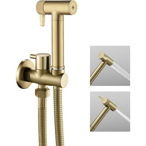 Douchette WC Doré, Douchette Toilette WC, Pulvérisateur de Bidet à Main (1/5)