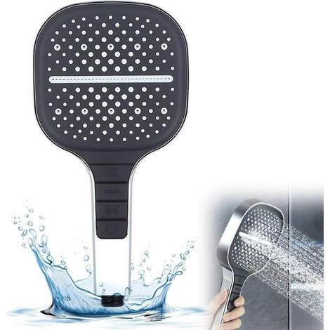 Universal Water-Saving Shower Head with 7 Spray Patterns (Silver) (1/5)