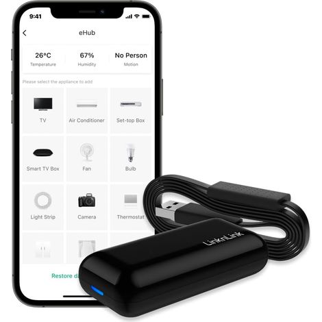 Télécommande Universelle WiFi 5 en 1 : contrôle Infrarouge et RF avec capteurs de Mouvement, température, humidité, de Stockage de données, Fonctionne avec (1/5)