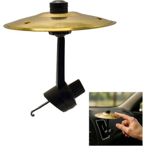 Platillo decorativo en miniatura con forma de tambor para las rejillas de ventilación del coche, diseño compacto y elegante, ideal para aficionados. (1/2)