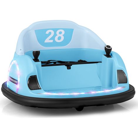Elektrisches 12V-Kinderauto mit Fernbedienung, 360°-Drehung, Blau