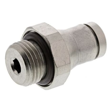 Adaptateur droit fileté Legris LF3600 vers Enfichable 4 mm G 1/8 Mâle ( Prix pour Paquet de 5 )