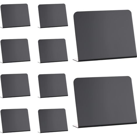 Lot de 10 mini-tableaux noirs 10 x 7,5 cm pour affichage de nourriture - Fêtes - Buffets - Tables - Mariages - Boulangerie - Petits tableaux noirs - Mini-tableaux noirs pour la nourriture (1/5)