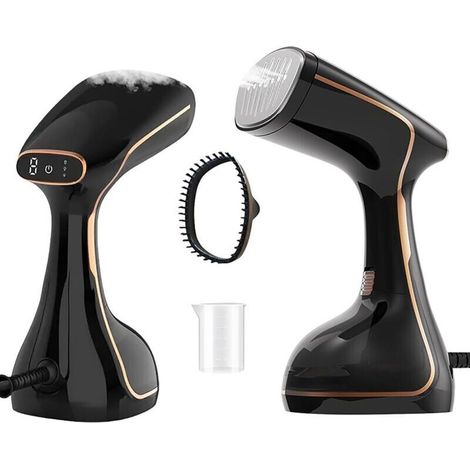 Défroisseur Vapeur 1800W, defroisseur vapeur vertical, Fer à Repasser Portable,Defroisseur 2 en 1 avec Écran LED, Anti-Fuite, Idéal pour la Maison, Bureau et Voyage.