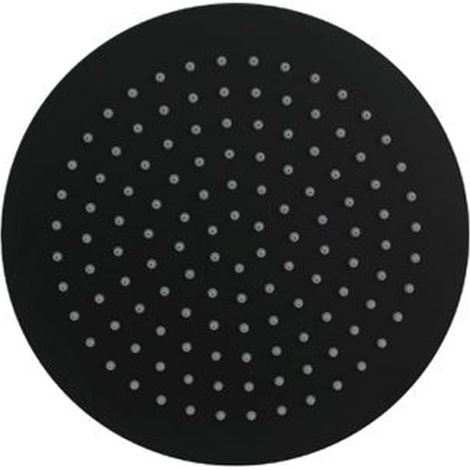 Trade Shop - Ultra Delgado Cabeza De Ducha Redonda ø25cm Ataque Universal Negro ½ Batidora De Baño 87885 - (1/5)