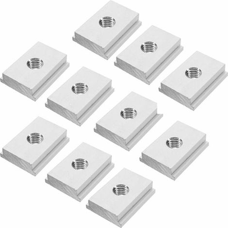Dadi a T da 10 pezzi, set di cursori a T per utensili per la lavorazione del legno M8 (1/4)