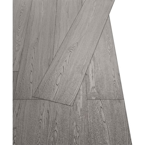Vidaxl – Dalle de sol PVC auto-adhésive 36 pcs – Gris foncé – 5,02 m² – Installation facile – Usage intérieur
