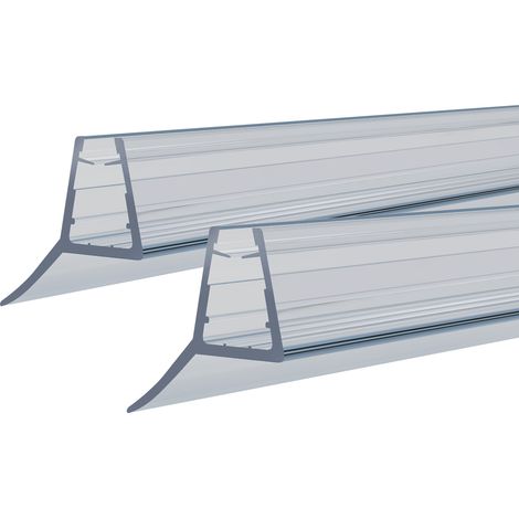 Duschdichtung Glasstärke 5/6mm Duschtürdichtung Vorgebogene Ersatzdichtung Viertelkreisdusche Duschkabinen Wasserabweiser Duschtüren Schwallschutz Spritzschutz 100cm 2 Stück (1/5)